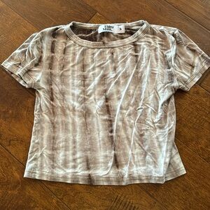 Tie Dye Tiger Mist Cropped Tee